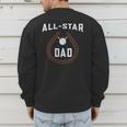 Dad Baseball Tee For Men And Dad Birthday Baseball Dad Men's Sweatshirt Back Print