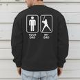 Your Dad My Dad Is Cooler Baseball Dad Men's Sweatshirt Back Print