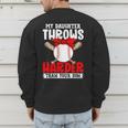 My Daughter Throws Harder Than Your Son Baseball Dads Men's Sweatshirt Back Print My Daughter Throws Harder Than Your Son Baseball Dads Men's Sweatshirt Back Print