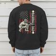 Fathers Day Baseball Dad Flag Dad Men Baseball Catcher Men's Sweatshirt Back Print Fathers Day Baseball Dad Flag Dad Men Baseball Catcher Men's Sweatshirt Back Print