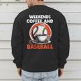 Fathers Day Baseball Dad Parent Men's Sweatshirt Back Print