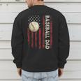 Fathers Day Baseball Dad USA Flag For Dad Men Baseball Men's Sweatshirt Back Print Fathers Day Baseball Dad USA Flag For Dad Men Baseball Men's Sweatshirt Back Print