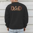 Fathers Day Baseball Player Baseball Dad Men's Sweatshirt Back Print