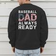 Homerun Baseball Dad Baseball Lovers Father Fathers Day Men's Sweatshirt Back Print Homerun Baseball Dad Baseball Lovers Father Fathers Day Men's Sweatshirt Back Print