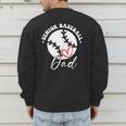 The Last Home Run Season Senior Baseball Dad 2025 2 SIDES Men's Sweatshirt Back Print
