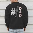 Number One Baseball Dad Fathers Day Baseball Player Dad Men's Sweatshirt Back Print Number One Baseball Dad Fathers Day Baseball Player Dad Men's Sweatshirt Back Print