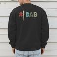 Number One Baseball Dad Father's Day Baseball Player Dad Men's Sweatshirt Back Print Number One Baseball Dad Father's Day Baseball Player Dad Men's Sweatshirt Back Print