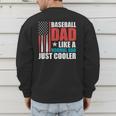 Patriotic Baseball Dad Father's Day American Flag Men's Sweatshirt Back Print Patriotic Baseball Dad Father's Day American Flag Men's Sweatshirt Back Print