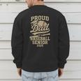Proud Dad Of A Baseball 2025 Senior Vintage Baseball Dad Men's Sweatshirt Back Print Proud Dad Of A Baseball 2025 Senior Vintage Baseball Dad Men's Sweatshirt Back Print