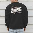 Proud Father Of A 2025 Senior Baseball Dad Graduation Men's Sweatshirt Back Print