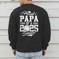 Proud Papa Of A 2025 Senior Graduate Baseball Dad Men's Sweatshirt Back Print