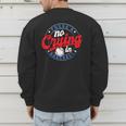 There Is No Crying In Baseball Game Baseball Dad Men's Sweatshirt Back Print