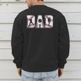 Retro Baseball Dad Daddy Father Happy Fathers Day Men Guys Men's Sweatshirt Back Print Retro Baseball Dad Daddy Father Happy Fathers Day Men Guys Men's Sweatshirt Back Print
