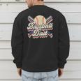 Retro Baseball Dad Sports Lovers Happy Father's Day Men's Sweatshirt Back Print