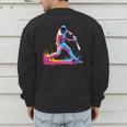 Tie Dye Baseball Dad Fathers Day Men's Sweatshirt Back Print Tie Dye Baseball Dad Fathers Day Men's Sweatshirt Back Print