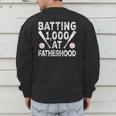 Vintage Baseball Dad Batting 1000 At Fatherhood Men's Sweatshirt Back Print Vintage Baseball Dad Batting 1000 At Fatherhood Men's Sweatshirt Back Print
