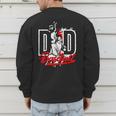 Vintage Baseball Dad Daddy Father's Day Clothing Men's Sweatshirt Back Print