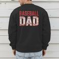 Vintage Baseball Dad Father Tee Player Fan Baseball Ball Men's Sweatshirt Back Print Vintage Baseball Dad Father Tee Player Fan Baseball Ball Men's Sweatshirt Back Print