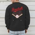 Vintage Baseball Dad Matching Family Father's Day Humor Dad Men's Sweatshirt Back Print