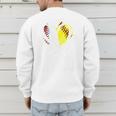 Ball Dad Softball Baseball Dad Daddy Premium Men's Sweatshirt Back Print Ball Dad Softball Baseball Dad Daddy Premium Men's Sweatshirt Back Print