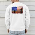 Baseball Coach Baseball Dad American Flag Men's Sweatshirt Back Print Baseball Coach Baseball Dad American Flag Men's Sweatshirt Back Print