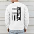 Baseball Dad American Flag Grunge Retro Vintage Father Raglan Baseball Tee Men's Sweatshirt Back Print Baseball Dad American Flag Grunge Retro Vintage Father Raglan Baseball Tee Men's Sweatshirt Back Print