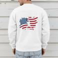 Baseball DAD American Flag Patriotic Father's Day Premium Men's Sweatshirt Back Print Baseball DAD American Flag Patriotic Father's Day Premium Men's Sweatshirt Back Print
