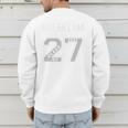BASEBALL DAD CLASS OF 2027 BASEBALL DAD SWAG CLASS OF 27 Premium Men's Sweatshirt Back Print