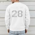 BASEBALL DAD CLASS OF 2028 BASEBALL DAD 28 CLASS OF 28 Premium Men's Sweatshirt Back Print
