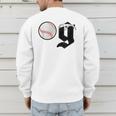 Baseball Dad Coach Old Head OG Old School Baller White Men's Sweatshirt Back Print Baseball Dad Coach Old Head OG Old School Baller White Men's Sweatshirt Back Print