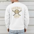 Baseball Dad Crossed Bats Cool Sports Fan Vintage Premium Men's Sweatshirt Back Print Baseball Dad Crossed Bats Cool Sports Fan Vintage Premium Men's Sweatshirt Back Print