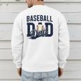Baseball Dad Daddy Papa Men's Sweatshirt Back Print Baseball Dad Daddy Papa Men's Sweatshirt Back Print