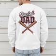 Baseball Dad Fathers Day Game Day Toddler Kids Sport Lovers Men's Sweatshirt Back Print Baseball Dad Fathers Day Game Day Toddler Kids Sport Lovers Men's Sweatshirt Back Print