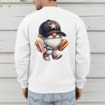 Baseball Dad Gnome Grandpa For Men Baseball Hot Dog Men's Sweatshirt Back Print Baseball Dad Gnome Grandpa For Men Baseball Hot Dog Men's Sweatshirt Back Print