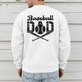 Baseball Dad Happy Fathers Day For Men Wife Daughter Son Men's Sweatshirt Back Print Baseball Dad Happy Fathers Day For Men Wife Daughter Son Men's Sweatshirt Back Print