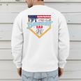 Baseball Dad Ice Cream Drip Father American Flag 4th Of July Men's Sweatshirt Back Print Baseball Dad Ice Cream Drip Father American Flag 4th Of July Men's Sweatshirt Back Print