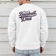 Baseball Dad Graphic Premium Tri-Blend Men's Sweatshirt Back Print