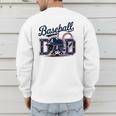 Baseball Dad Proud Fathers Sports Gear Men's Sweatshirt Back Print