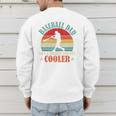 Baseball Dad Like A Regular Dad But Cooler Father's Day Premium Men's Sweatshirt Back Print Baseball Dad Like A Regular Dad But Cooler Father's Day Premium Men's Sweatshirt Back Print