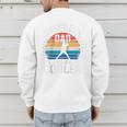 Baseball Dad Like a Regular Dad But Cooler Raglan Baseball Tee Men's Sweatshirt Back Print