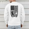 Baseball Dad Retro American USA Flag Baseball Father's Day Men's Sweatshirt Back Print Baseball Dad Retro American USA Flag Baseball Father's Day Men's Sweatshirt Back Print