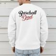 Baseball Dad Script Raglan Baseball Tee Men's Sweatshirt Back Print Baseball Dad Script Raglan Baseball Tee Men's Sweatshirt Back Print