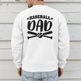 Baseball Dad Baseball Sports Men's Sweatshirt Back Print Baseball Dad Baseball Sports Men's Sweatshirt Back Print