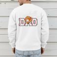Baseball Dad Vintage Sports Fathers Day Baseball Fan Premium Men's Sweatshirt Back Print