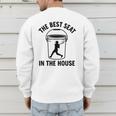 The Best Seat In The House Bucket Dad Baseball Dad Premium Men's Sweatshirt Back Print The Best Seat In The House Bucket Dad Baseball Dad Premium Men's Sweatshirt Back Print