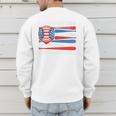 I Can't My Son Has Baseball Dad American Flag 4th Of July Premium Men's Sweatshirt Back Print I Can't My Son Has Baseball Dad American Flag 4th Of July Premium Men's Sweatshirt Back Print