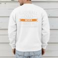 Father Fathers Day Baseball Lovers Baseball Dad Homerun Premium Men's Sweatshirt Back Print
