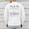 Ice Cream Baseball Dad Birthday Boy Drip Bat Sweet Baseball Premium Men's Sweatshirt Back Print