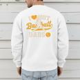 I Love Hot Baseball Dads Baseball Lovers Players Premium Men's Sweatshirt Back Print
