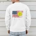 Patriotic Softball Dad Like A Baseball Dad Raglan Baseball Tee Men's Sweatshirt Back Print Patriotic Softball Dad Like A Baseball Dad Raglan Baseball Tee Men's Sweatshirt Back Print